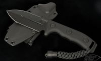 (#101-1BL) Microtech Crosshair Black D/E Plain