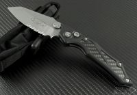 (#128-11) Microtech Select Fire D/A Stonewash Partial Serrated