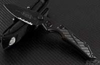 (#129-2T) Select Fire M/A Black Tactical Serrated
