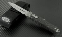 (#136-10CF) Microtech OSS Cobra Carbon Fiber Stonewash