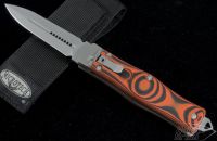 (#136-7OR) Microtech OSS Cobra Orange Bead Blast Plain