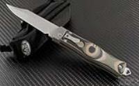 (#137-7CM) Microtech OSS Cobra Bowie Clip Point Camo Bead Blast Standard