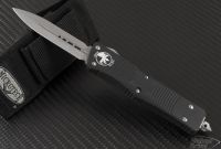 (#138-10) Microtech Troodon - D/E - Stonewash - Plain