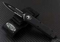 (#138-2T) Microtech Troodon D/E Tactical Partially Serrated