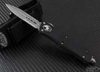 (#138-8) Troodon D/E Bead Blast Partial Serrated