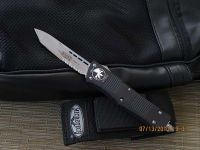 Microtech Troodon - Tanto - Bead Blast - Serrated