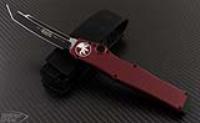 (#150-1RD) Microtech Halo V Tanto Red Handle Black Plain