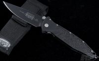 (#160-1) Microtech Socom Elite M/A Black Plain