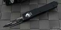 (#CA148-1T) Microtech CA Legal UTX-70 S/E Black Tactical Plain