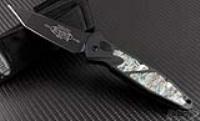 (#VNT-0002) SOCOM Auto Tanto Chisel Black Tact Plain