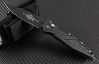 (#VNT-0009) Mini Socom Elite Clip Point Auto Black Plain (131-1)