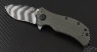 (#ZT 0301) Zero Tolerance Ranger Green Folder Tigerstrip Plain